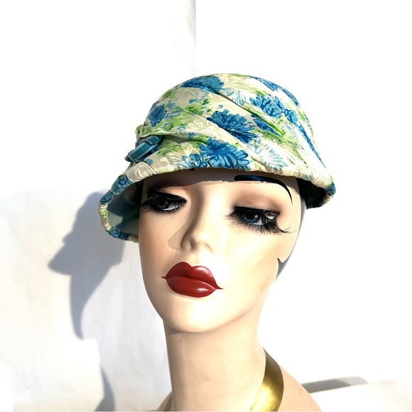 Vintage 40s 50s Floral Hat - Picture 4 of 14